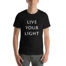 Load image into Gallery viewer, Living Light Designs Men’s T shirt printed with a unique and vivid "I AM YOU ARE THIS IS" design. available in many colors