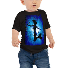Load image into Gallery viewer, Baby T shirt printed with a unique and vivid "Mermaid" design. Beautiful underwater photography.