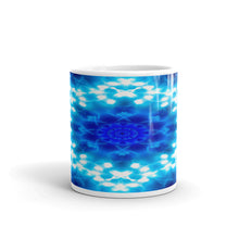 Load image into Gallery viewer, Ceramic coffee mug printed with our water and light Angel Choir vivid design.