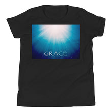 Load image into Gallery viewer, Kid’s T shirt printed with a unique and vivid "Grace" design. Beautiful underwater photography.