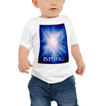 Load image into Gallery viewer, Baby T shirt printed with a unique and vivid "Being" design. Beautiful underwater photography.