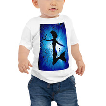 Load image into Gallery viewer, Baby T shirt printed with a unique and vivid "Mermaid" design. Beautiful underwater photography.