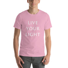 Load image into Gallery viewer, Men’s T-Shirt <br />"LIVE YOUR LIGHT"