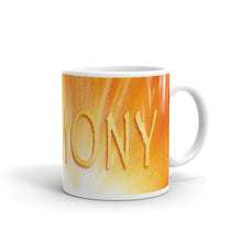 Load image into Gallery viewer, eramic coffee mug printed with our vivid water and light design, "Harmony"
