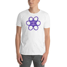 Load image into Gallery viewer, Living Light Designs Men’s T shirt printed with a unique and vivid "I"" design. Star Tetrahedron spins in 3D at the center of all creation. available in many colors