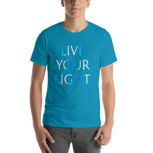 Load image into Gallery viewer, Men’s T-Shirt <br />"LIVE YOUR LIGHT"