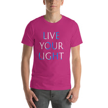 Load image into Gallery viewer, Men’s T-Shirt <br />"LIVE YOUR LIGHT"