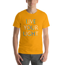 Load image into Gallery viewer, Men’s T-Shirt <br />"LIVE YOUR LIGHT"