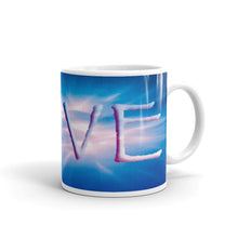 Load image into Gallery viewer, Ceramic coffee mug printed with our vivid water and light design, "Love"