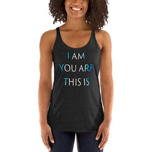 Load image into Gallery viewer, Living Light Designs Women’s T shirt printed with a unique and vivid "I AM YOU ARE THIS IS" design. available in many colors