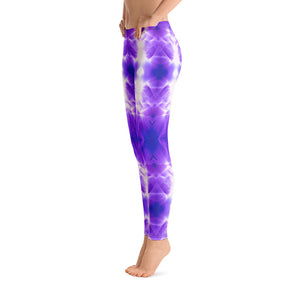 Women's Leggings. vivid beautiful purple and white design. Water and Light Beams. underwater photography. Mermaid Spirit