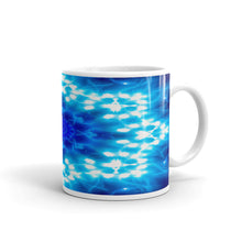 Load image into Gallery viewer, Ceramic coffee mug printed with our water and light Angel Choir vivid design.