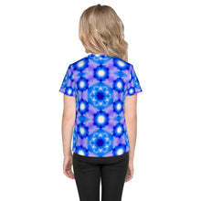 Load image into Gallery viewer, Living Light Designs presents &#39;Starseed&#39; Design on a unique all over printed Kids T Shirt