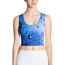 Load image into Gallery viewer, Living Light Designs presents &#39;Echo&#39;. A unique aqua styled crop top design for any occasion