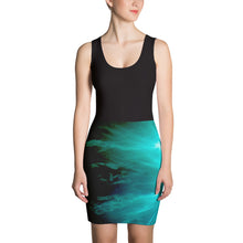 Load image into Gallery viewer, Living Light expressed in a forest green, sexy fitted dress