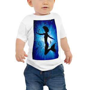 Baby T shirt printed with a unique and vivid "Mermaid" design. Beautiful underwater photography.