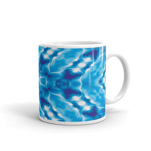 Ceramic coffee mug printed with a distinctive and vivid design.