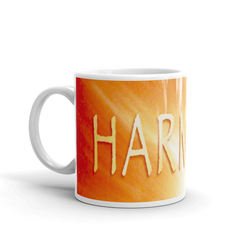 Ceramic coffee mug printed with our vivid water and light design, 