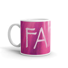 Load image into Gallery viewer, Ceramic coffee mug printed with our vivid water and light design, &quot;Faith&quot;