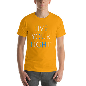 Men’s T-Shirt <br />"LIVE YOUR LIGHT"