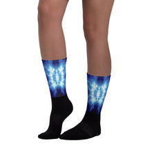 Load image into Gallery viewer, Men&#39;s socks printed with a unique and vivid &quot;Time Machine&quot; design.