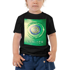 Our Wonder card design in a quality black toddler t shirt 