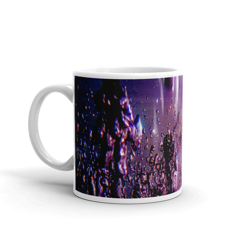 Ceramic coffee mug printed with our vivid water and light design, 