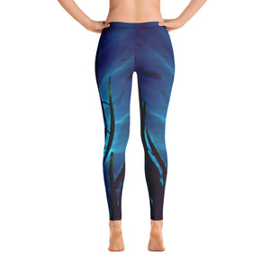 Women’s leggings. Beautiful water sunlight and grass pattern. Underwater Photography. Live Your Light