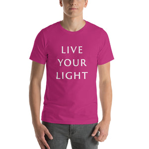 Men’s T-Shirt <br />"LIVE YOUR LIGHT"
