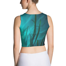 Load image into Gallery viewer, Women’s Crop Top. Beautiful underwater sunlight and grass pattern. Underwater Photography. Live Your Light