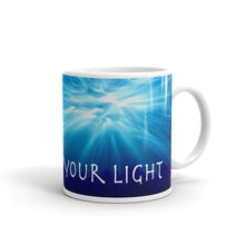 Load image into Gallery viewer, Ceramic coffee mug printed with our distinctive and exclusive slogan and logo in a vivid design.